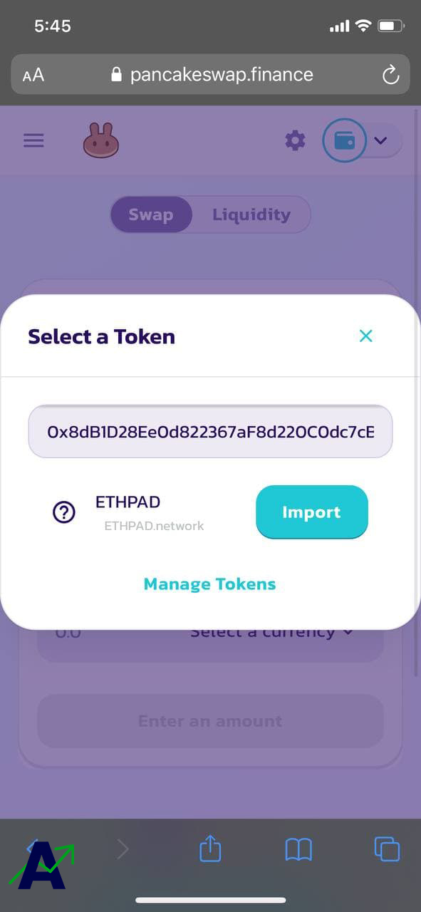 how to buy ethpad - pancakeswap add token