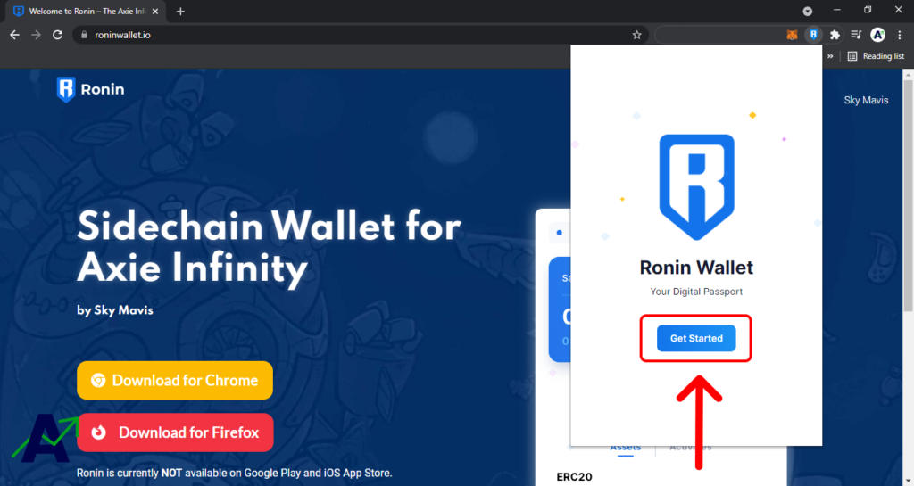 install ronin wallet - get started