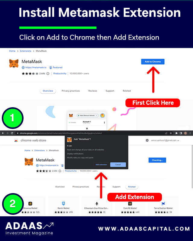 metamask add to chrome