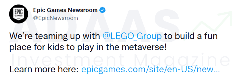epic games and lego twitter - adaas