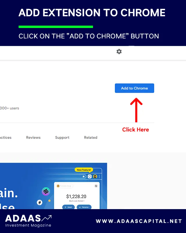 click on add to chrome button