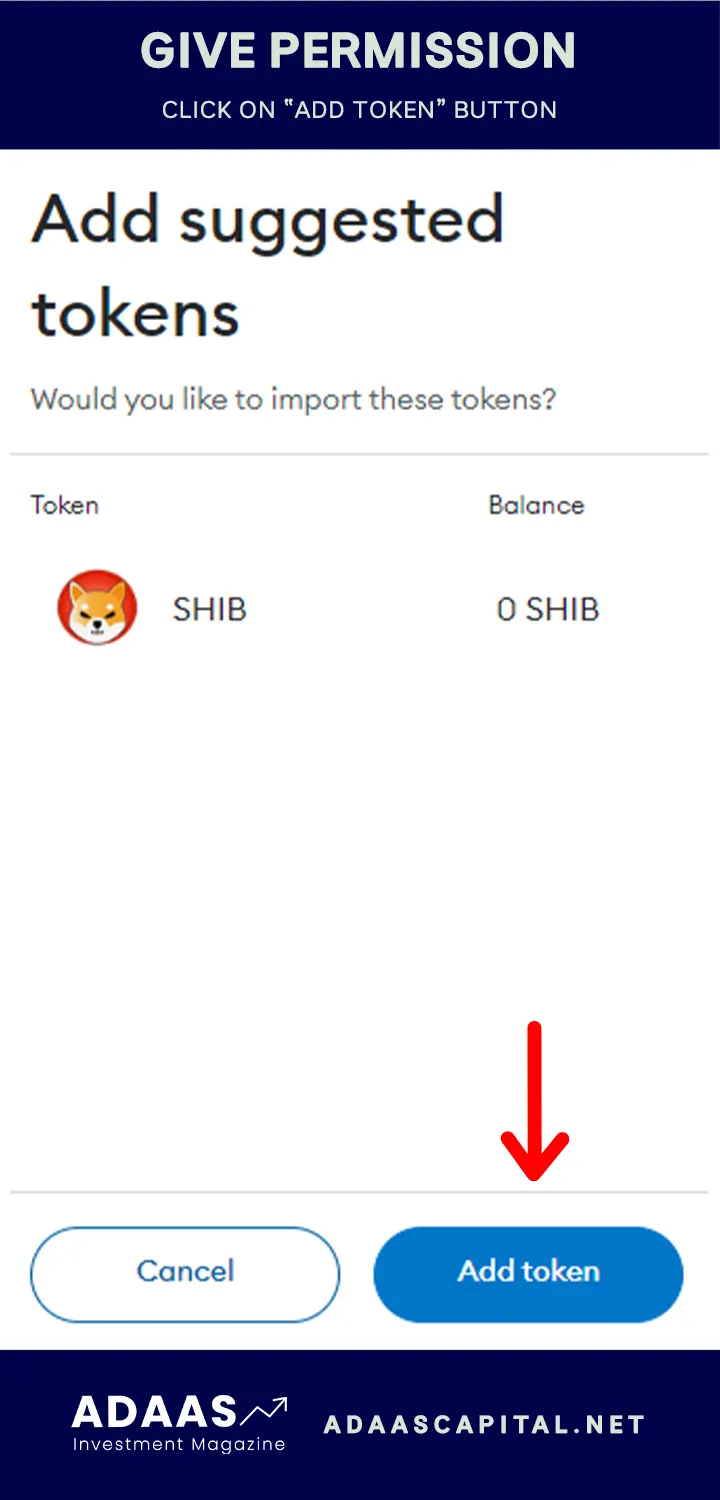metamask asks to add shiba inu token