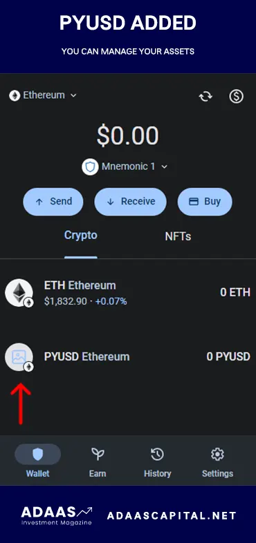 PayPal USD (PYUSD) ADDED TO TRUST WALLET