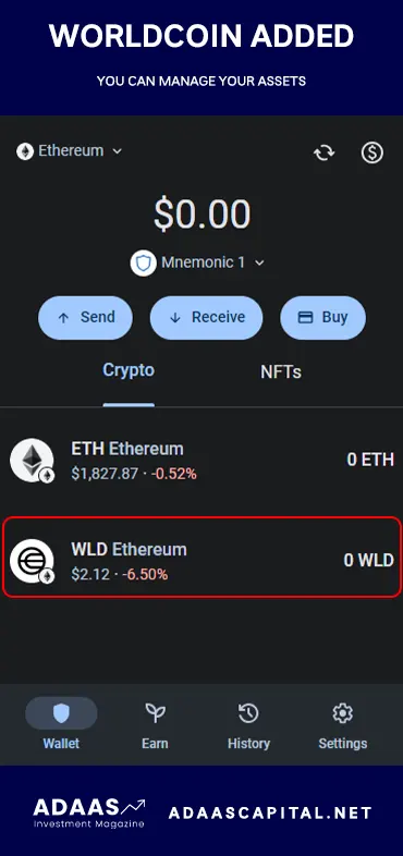 WORLDCOIN ADDED TO THE TRUST WALLET